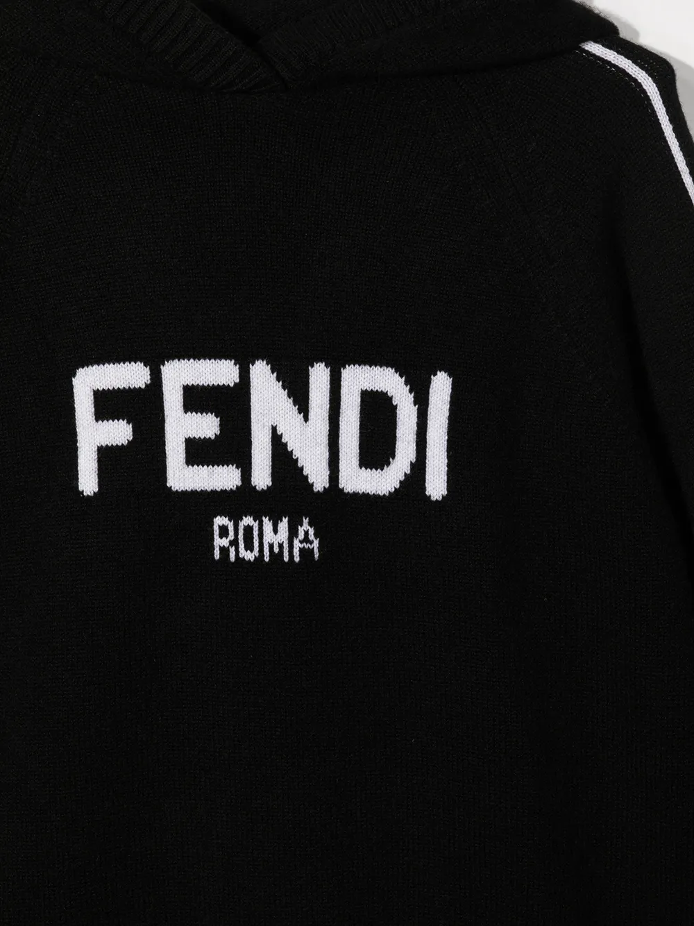 Fendi Kids Kasjmier hoodie Zwart