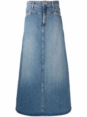 Farfetch Women Clothing Skirts Maxi Skirts Denim maxi skirt Blue 