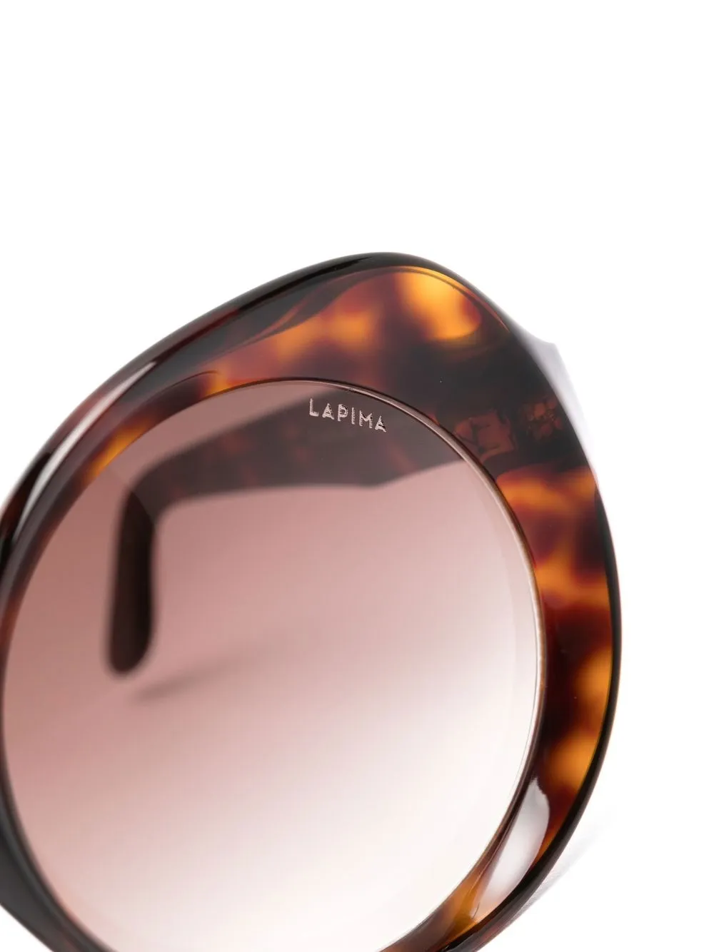  Lapima Round-frame Sunglasses - Brown 