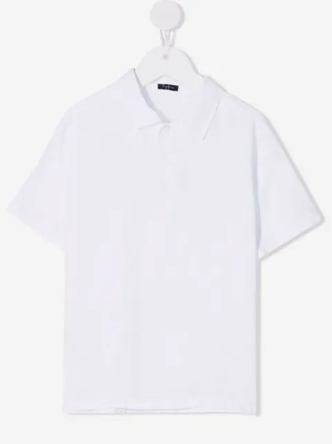 Il Gufo short-sleeve linen polo shirt 
