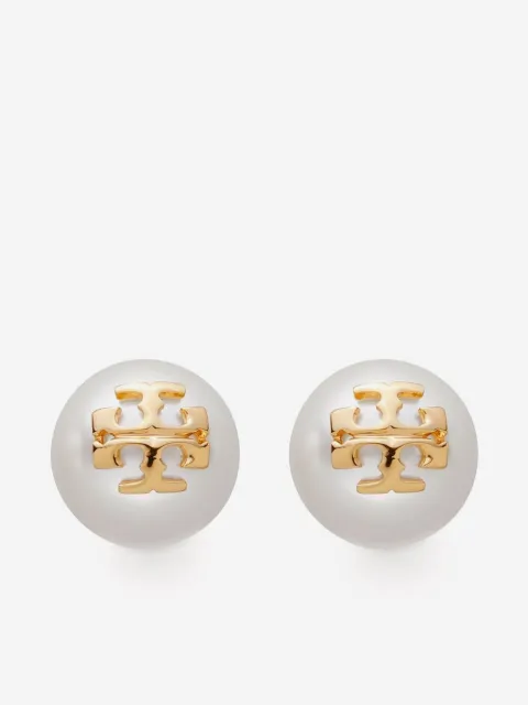 Tory Burch pendientes Moondance con perla