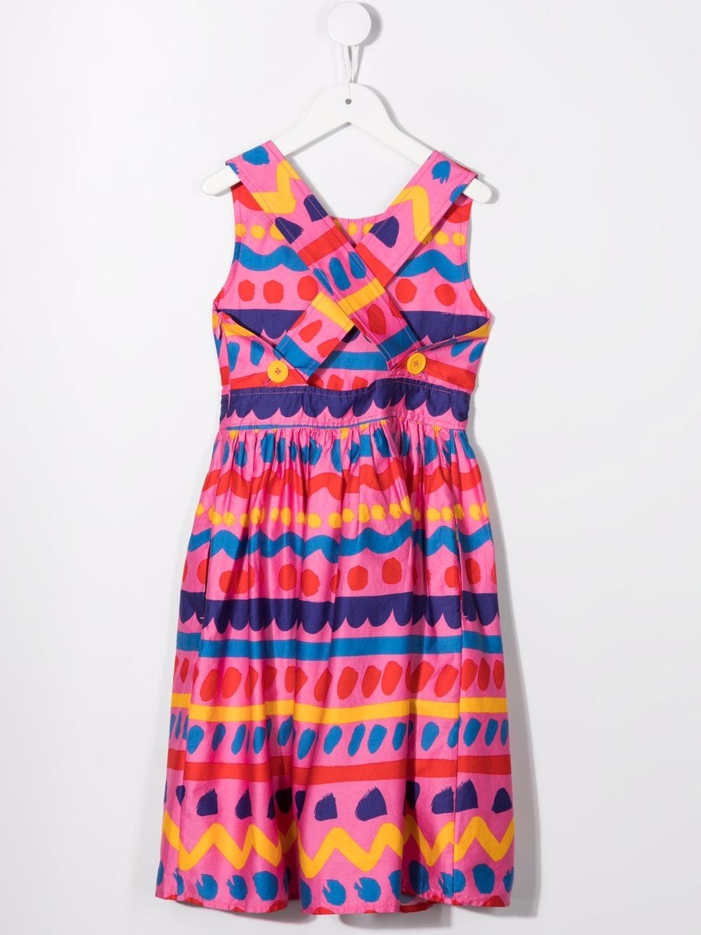 Stella McCartney Kids Jurk met abstracte print - Roze