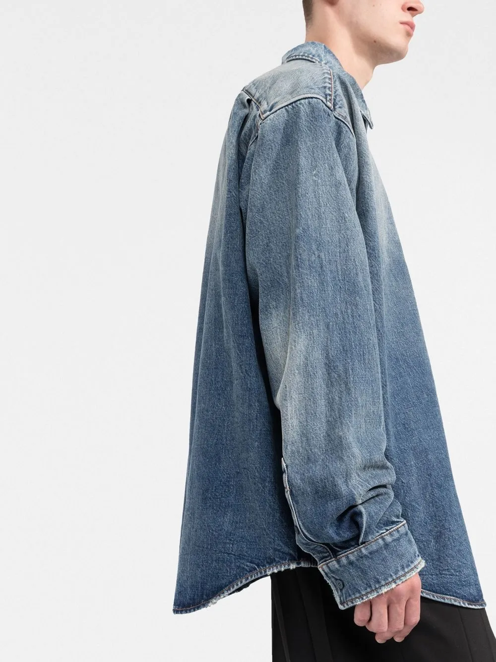 balenciaga jean shirt