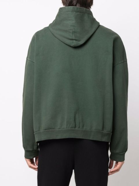 Shop Balenciaga Paris logo-print pullover hoodie with Express Delivery ...