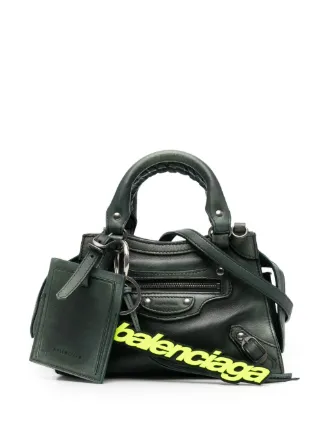 balenciaga mini city green