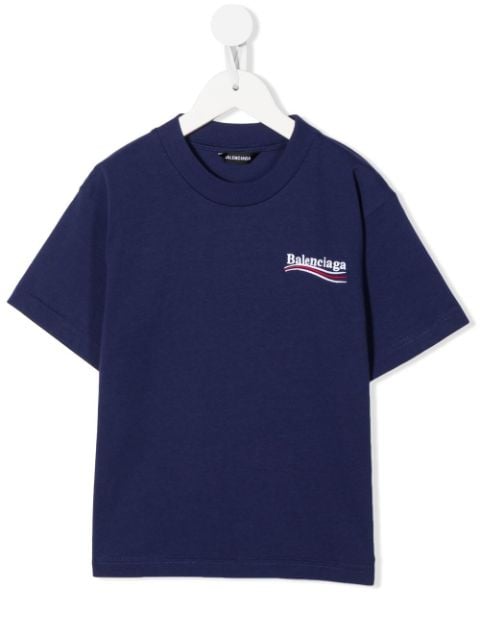 Balenciaga Kids embroidered-logo T-shirt