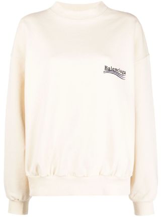 Balenciaga Political Campaign Embroidered Sweatshirt - Farfetch