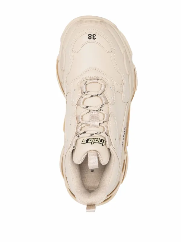 Balenciaga Triple S faux-leather Sneakers - Farfetch