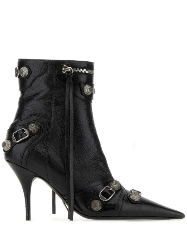 Balenciaga 90mm Cagole Boots Black FARFETCH