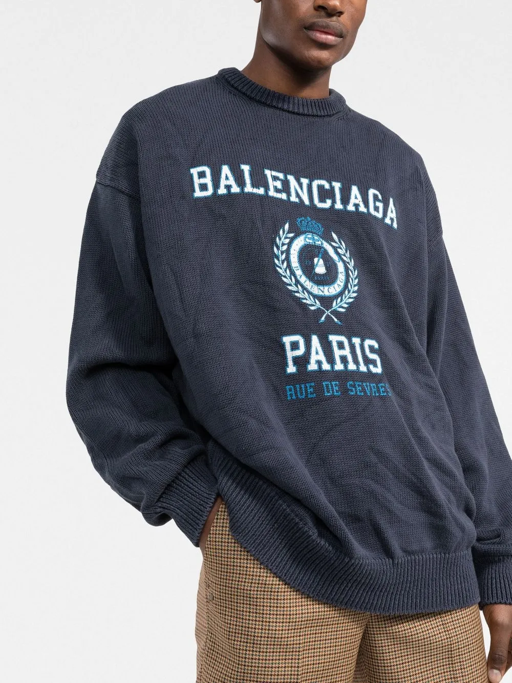 balenciaga crew neck jumper