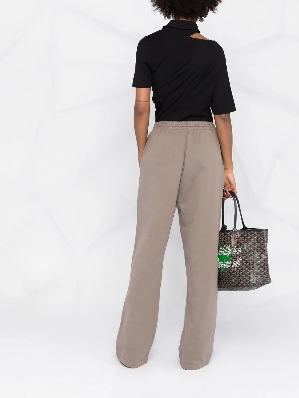 balenciaga logo pants