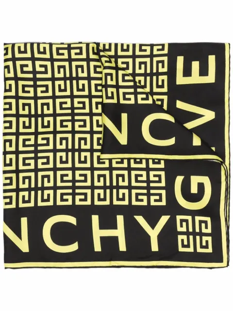 Givenchy logo-monogram silk scarf