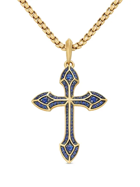 David Yurman amuleto Gothic Cross en oro amarillo de 18kt de 36.5mm