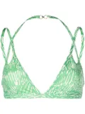 Simkhai cut-out bikini top - Green
