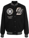 Enterprise Japan Varsity patch-detail bomber jacket - Black