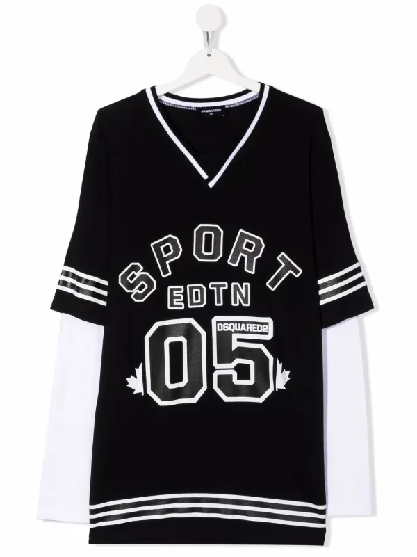 Shop Dsquared2 Kids TEEN layered-effect 