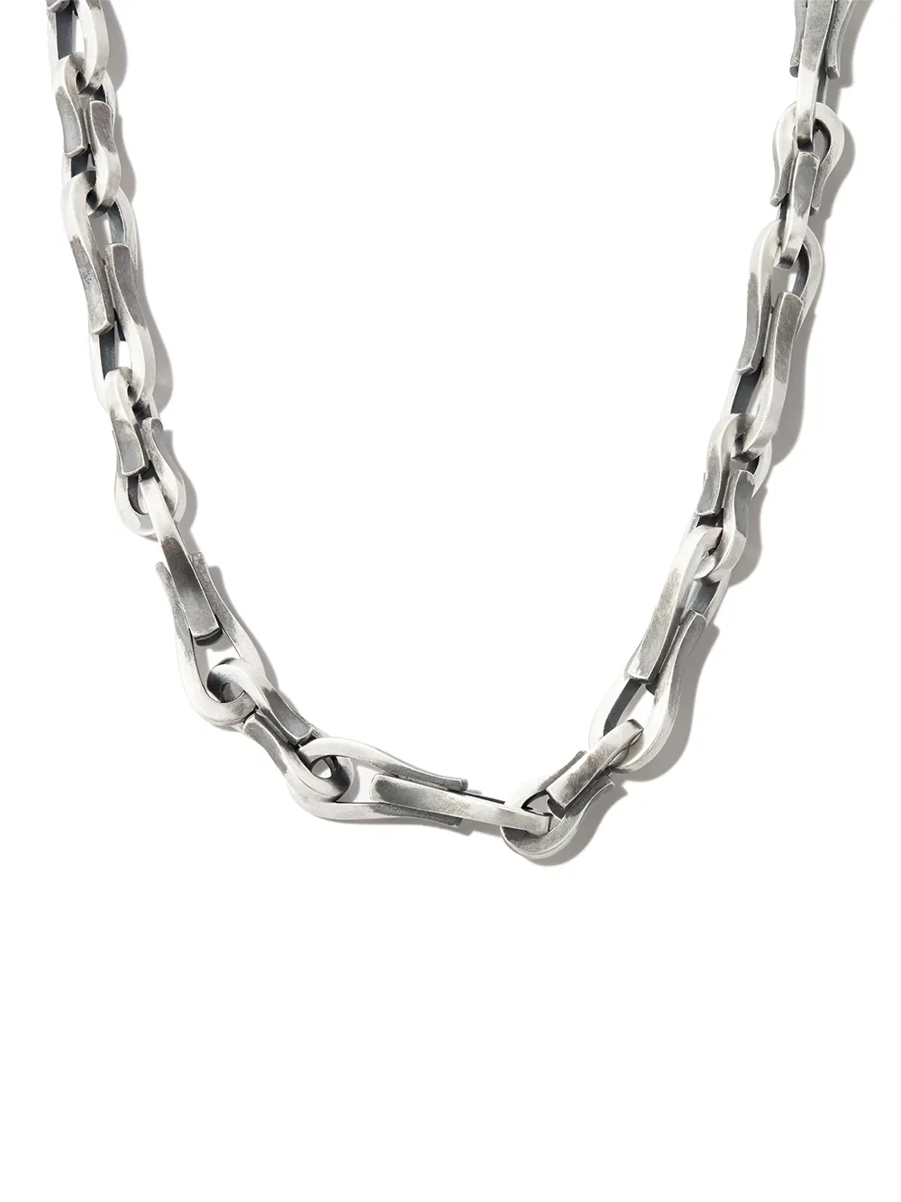 

hum 18kt yellow gold Link necklace - Silver