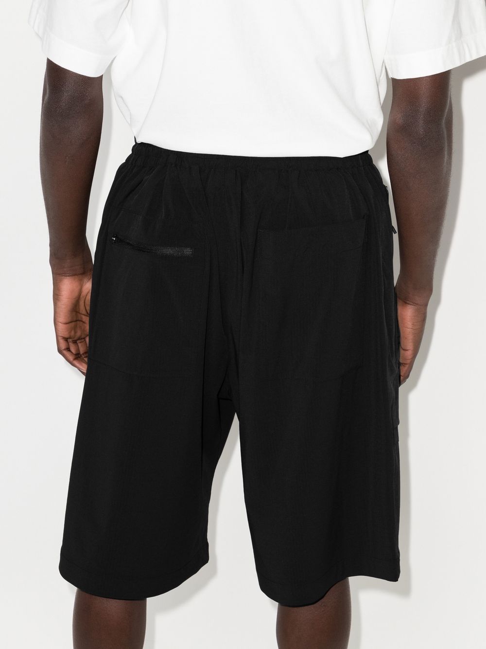 Shop Y-3 Classic Light Ripstop Utility Shorts In Black