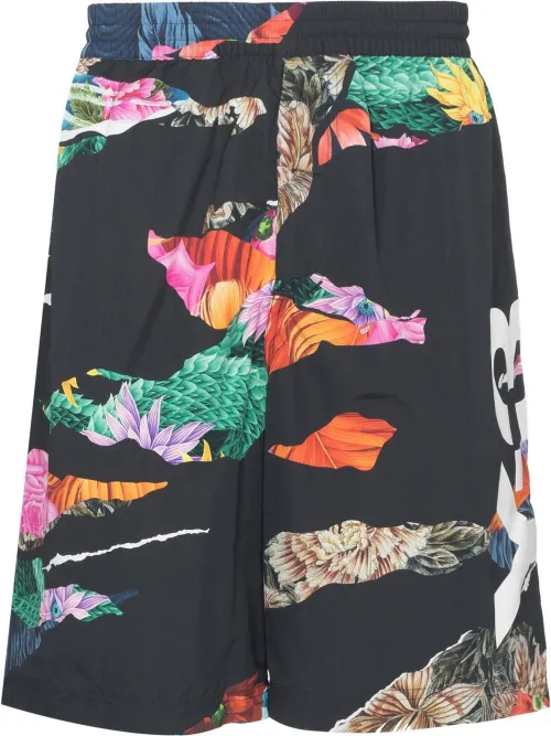Y-3 short de bain à fleurs - Noir - Y-3 - Modalova