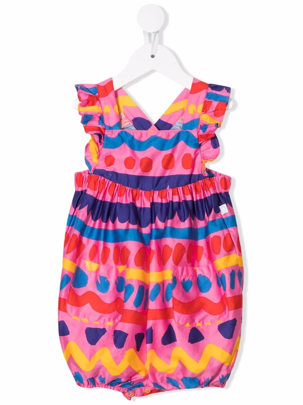 

Stella McCartney Kids romper con estampado abstracto - Rosado