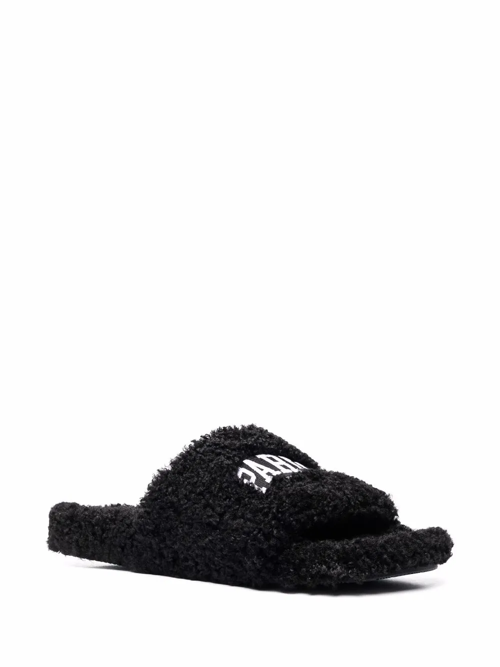 Paris Furry slide sandals