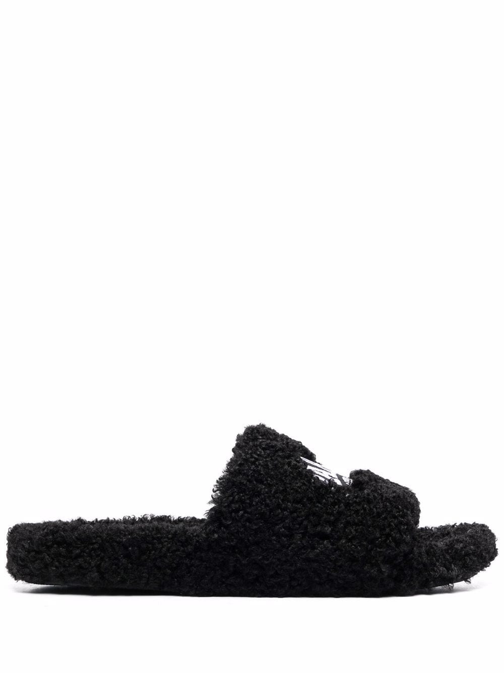 Paris Furry slide sandals