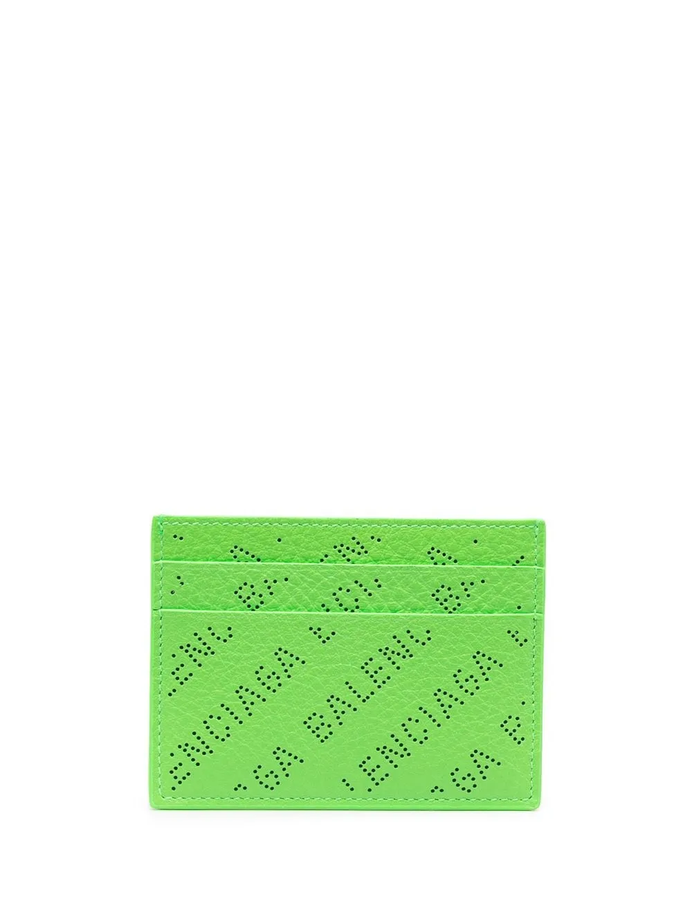 

Balenciaga tarjetero con detalles perforados - Verde