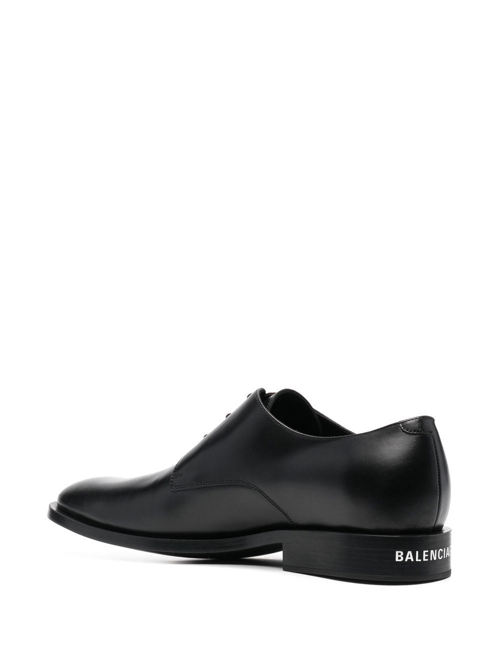 Balenciaga Wallstreet Almond-Toe Derby Shoe Black, Almond Toe Shoe