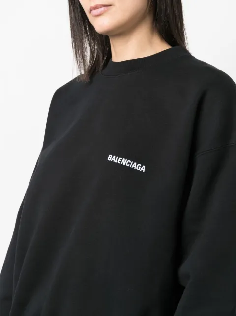 balenciaga small logo sweatshirt