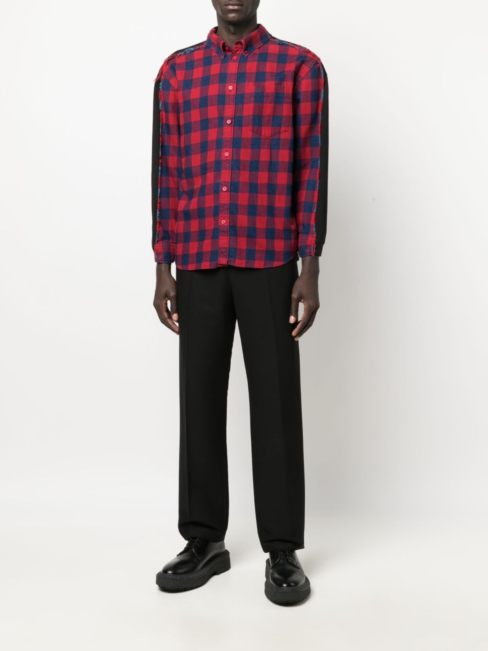 Image 2 of Balenciaga check-print panelled shirt
