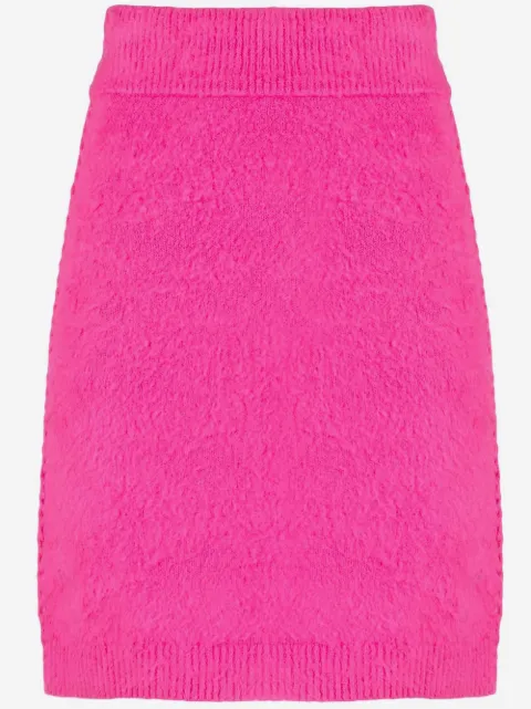 Helmut Lang Saia lápis de tricô texturizada