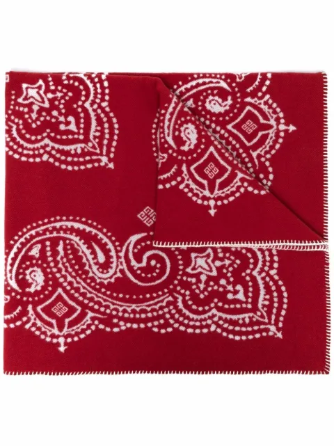 Givenchy écharpe en laine à imprimé bandana