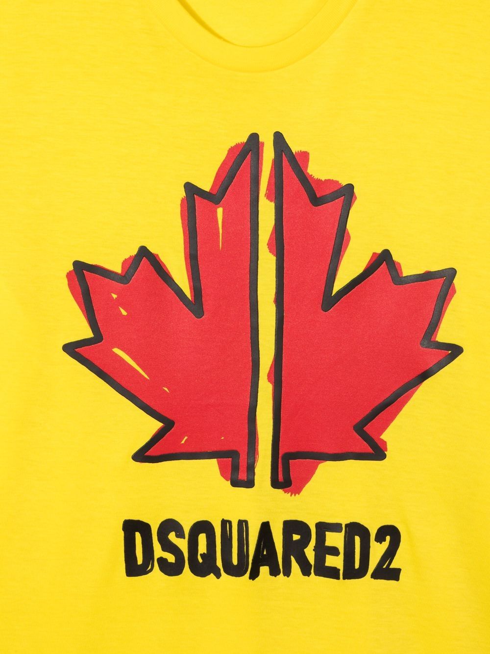 фото Dsquared2 kids футболка maple leaf