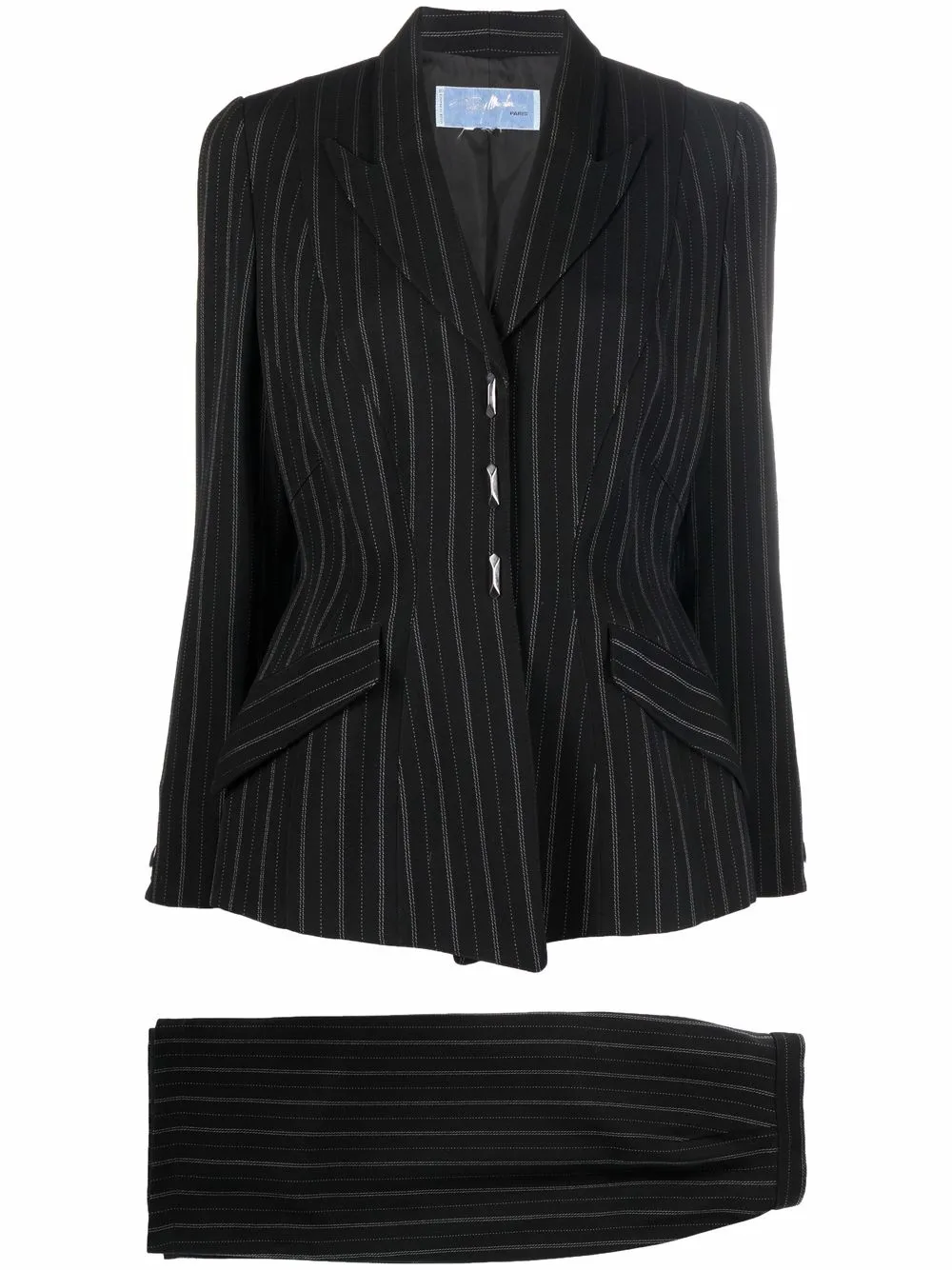 Купить Thierry Mugler Pre-Owned полосатый костюм 1980-х годов с юбкой и ...