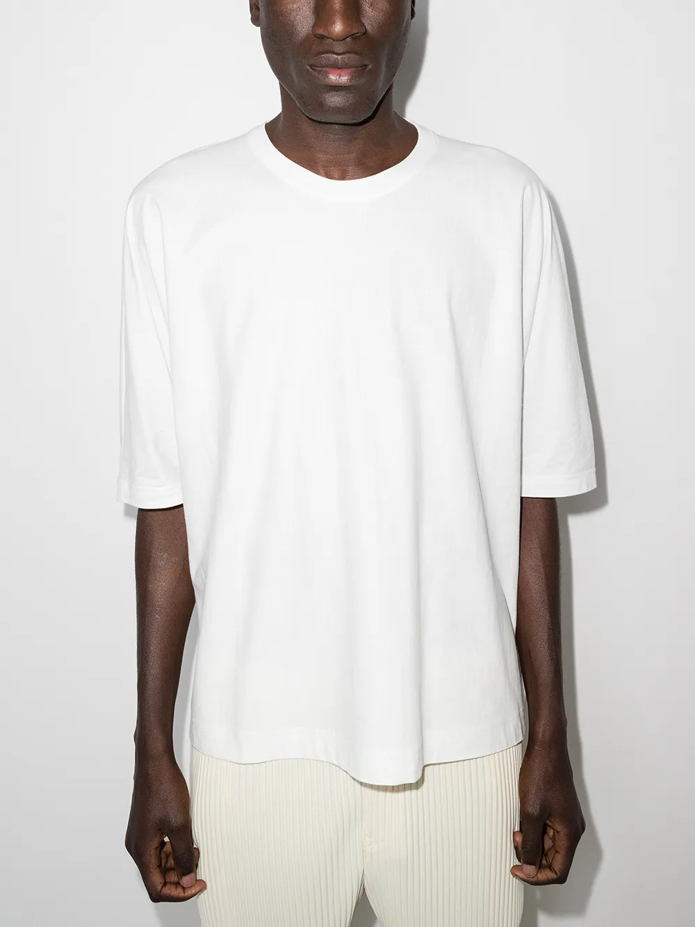 Homme Plissé Issey Miyake Katoenen T-shirt - Wit