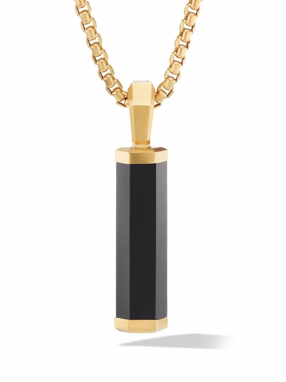 

David Yurman 18kt yellow gold Hex amulet enhancer pendant
