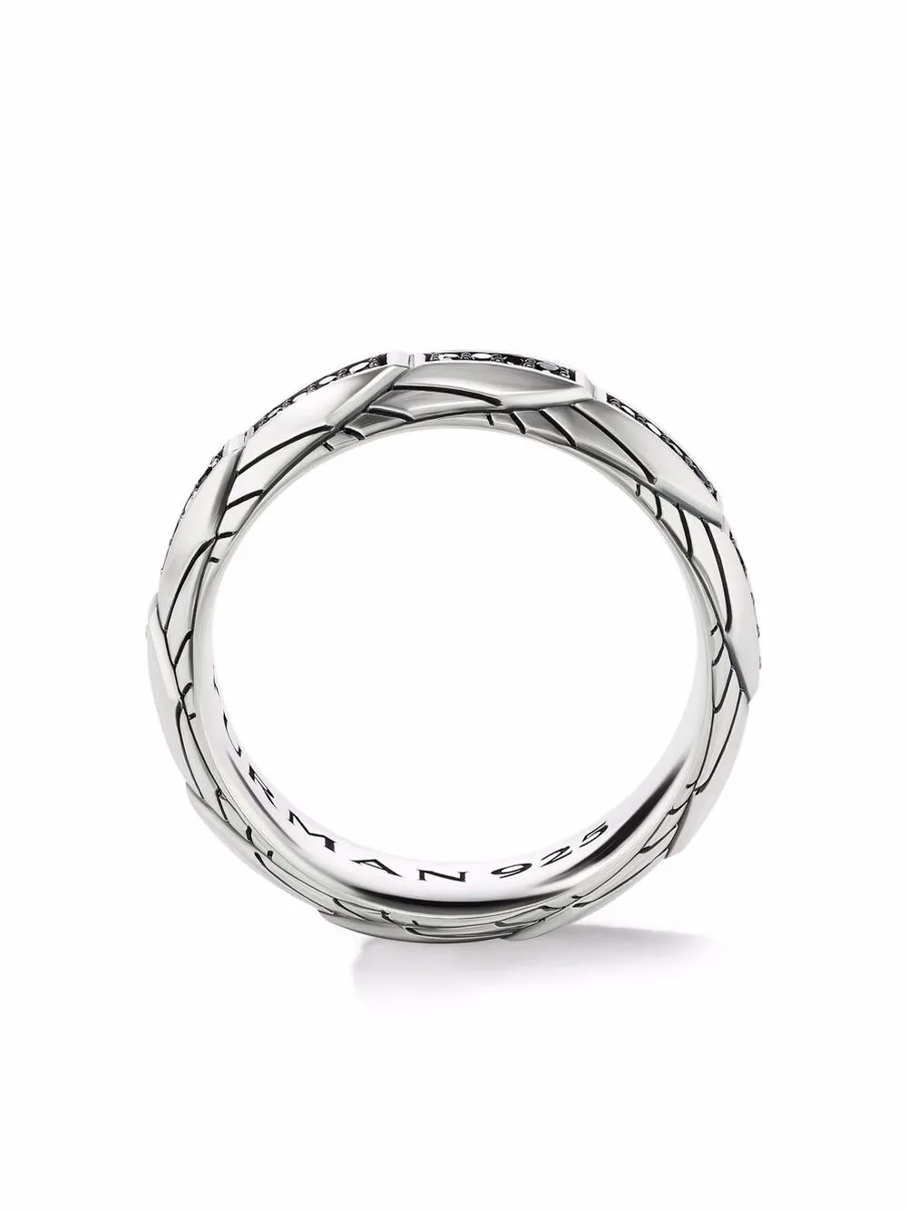 

David Yurman sterling silver Empire diamond band ring