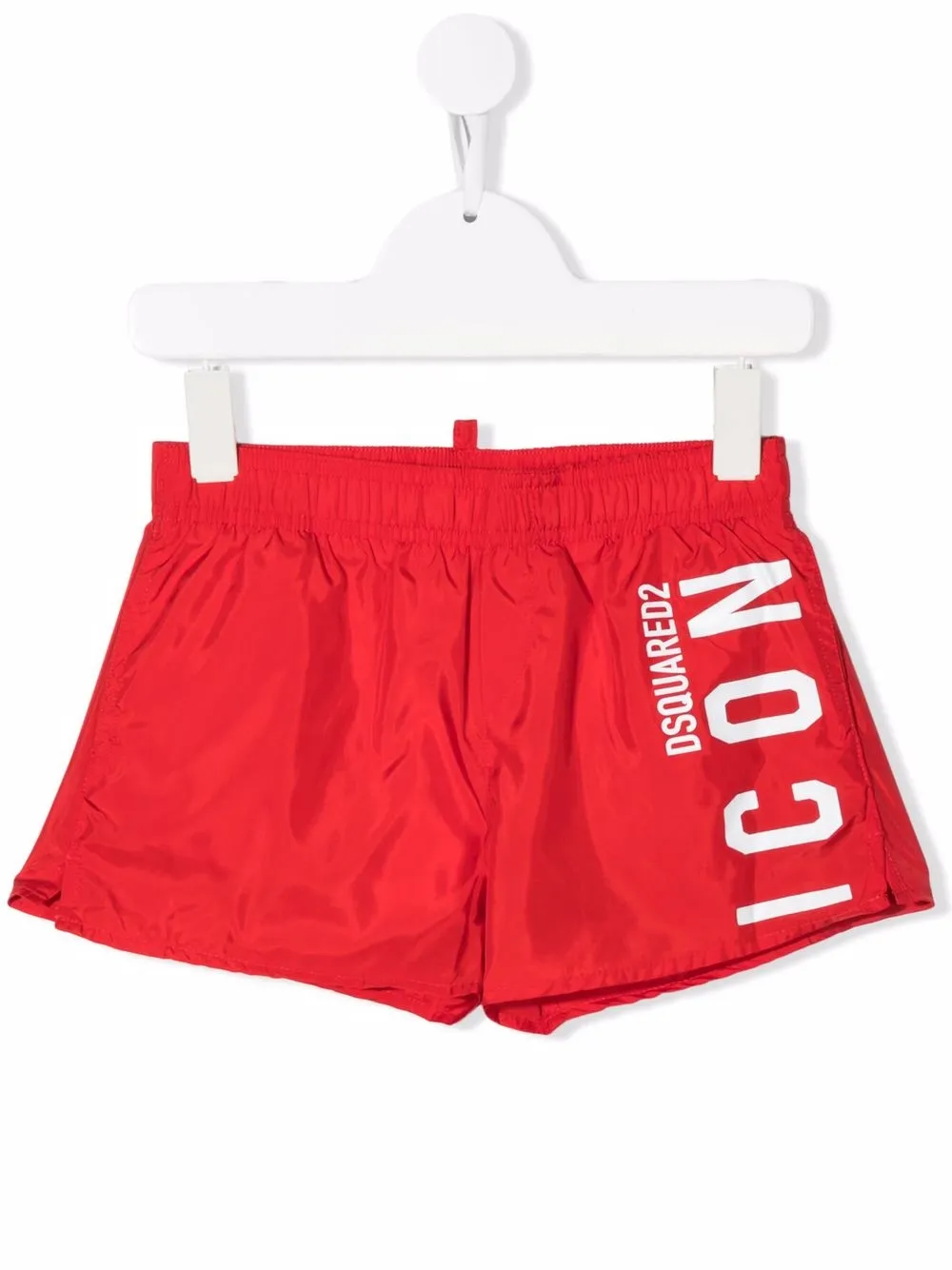 

Dsquared2 Kids shorts de playa con logo estampado - Rojo