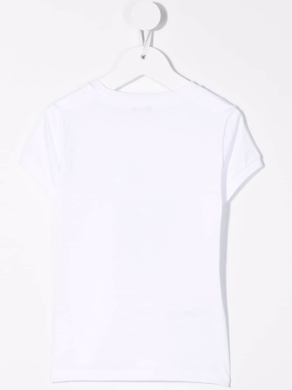 Shop Il Gufo Graphic Print T-shirt In White
