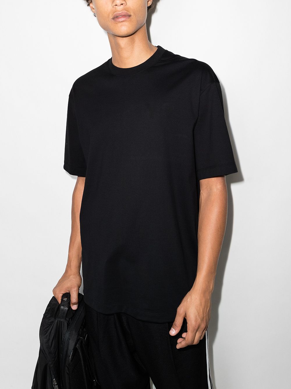 Y-3 T-shirt met logo - Zwart