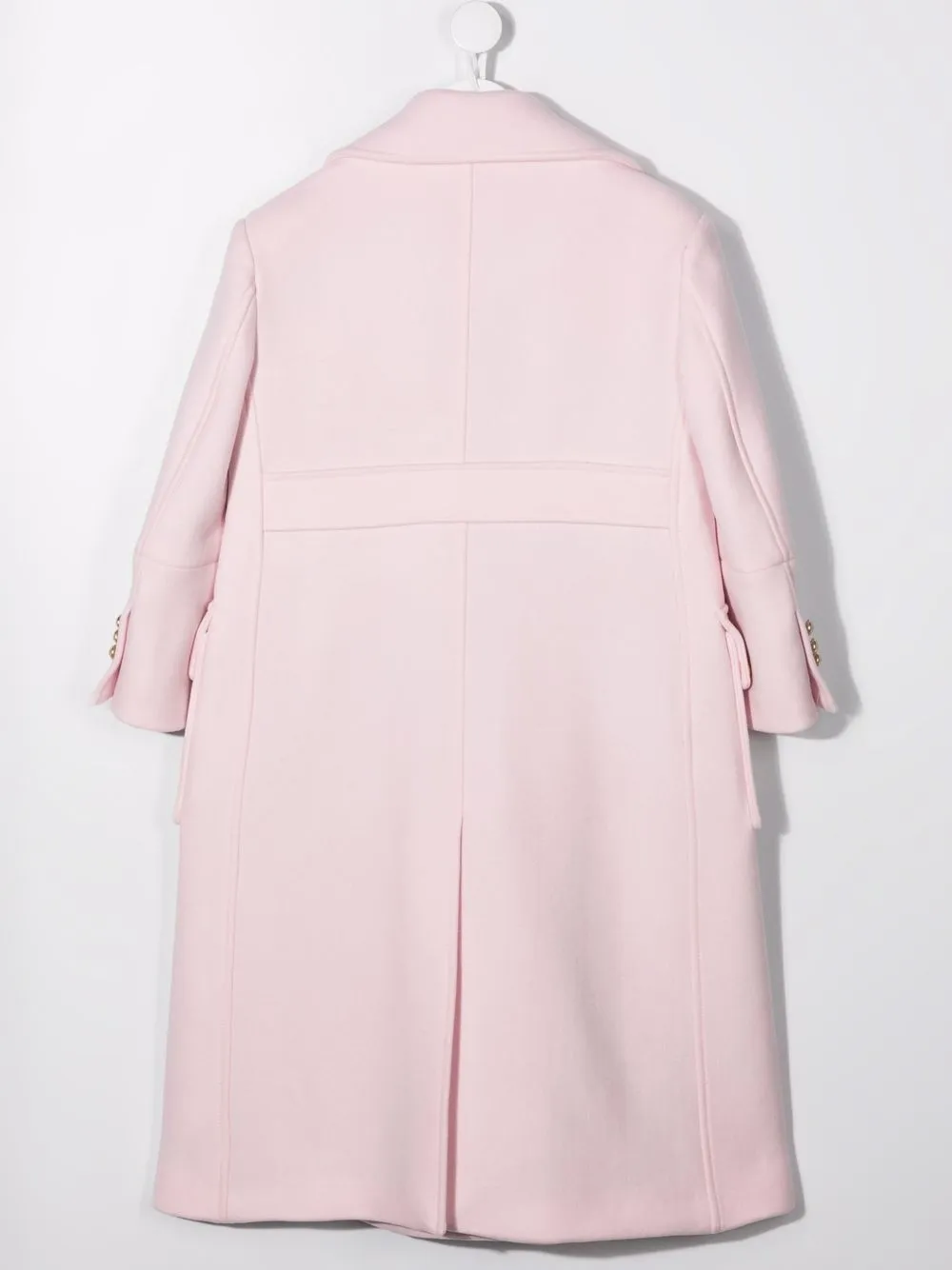 фото Balmain kids двубортное пальто строгого кроя