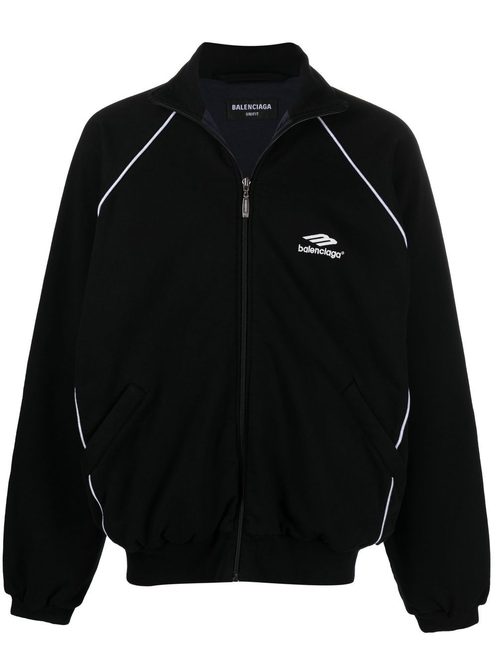 Balenciaga 3b Sports Icon Tracksuit Jacket In Nero | ModeSens