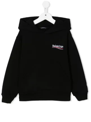 パーカー・フーディ Balenciaga Black Political Campaign Sweatshirt Political Campaign hooded sweatshirt in black - Balenciaga