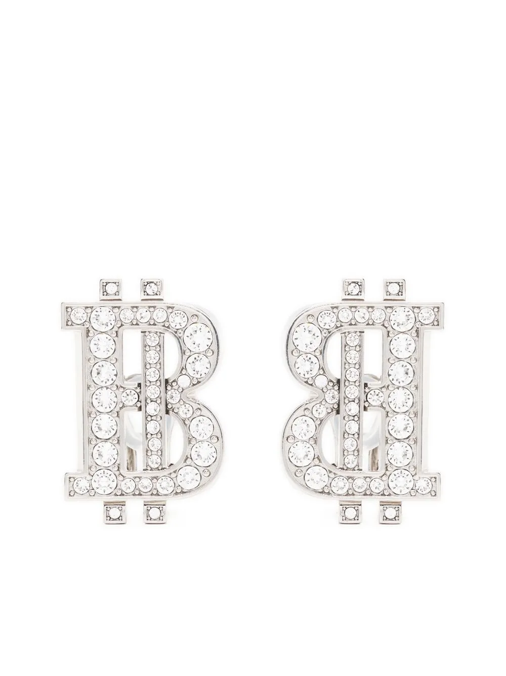 

Balenciaga aretes B-Coin - Plateado