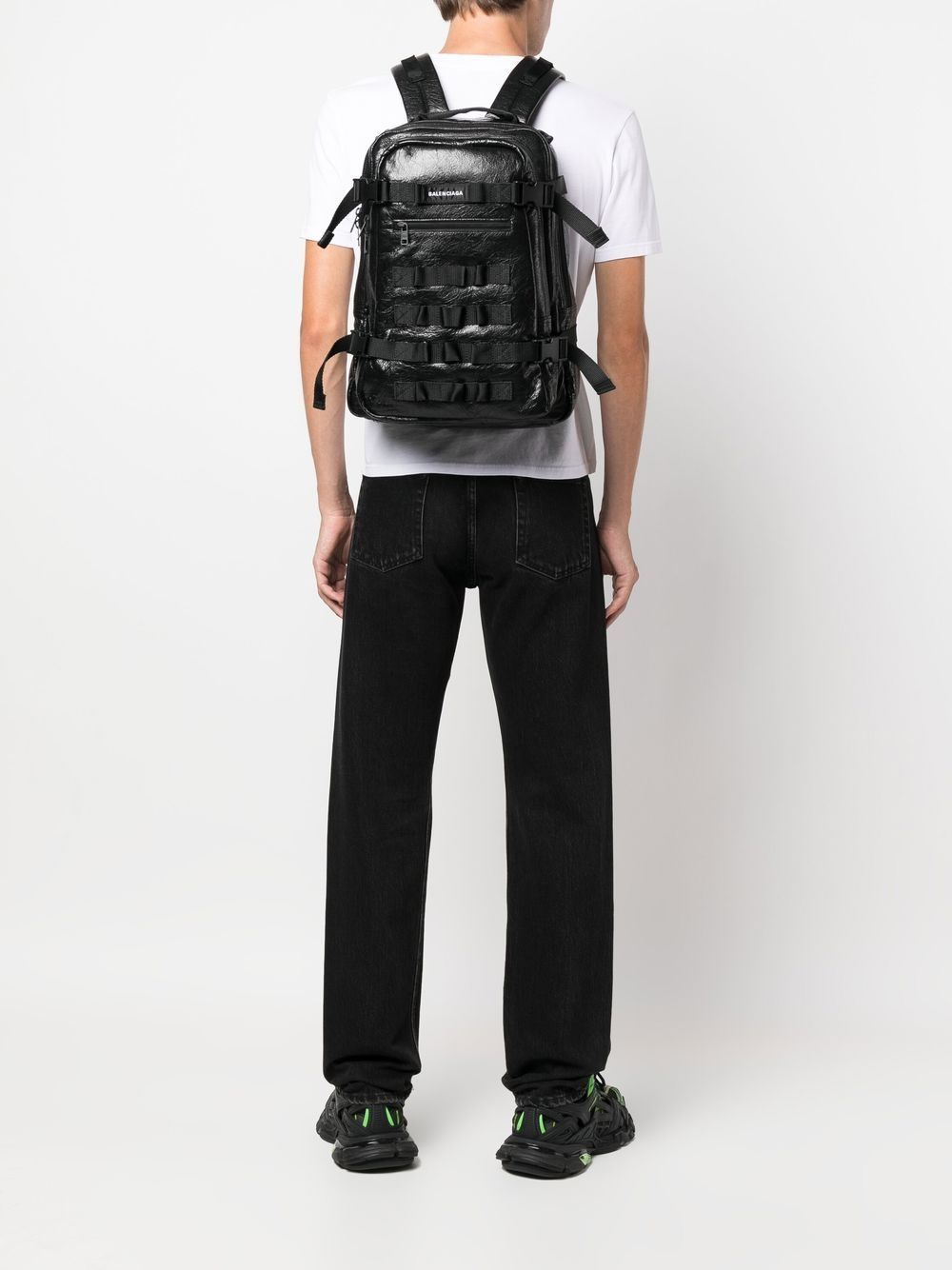 Balenciaga Army Space Logo Backpack - Farfetch
