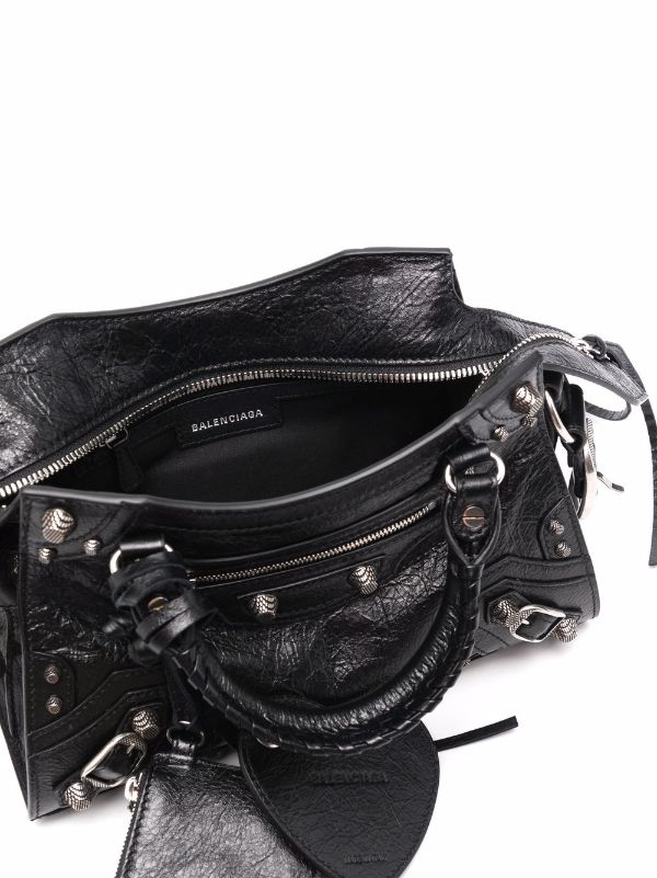 Balenciaga | Women Small Neo Cagole Leather Tote Bag Black Unique