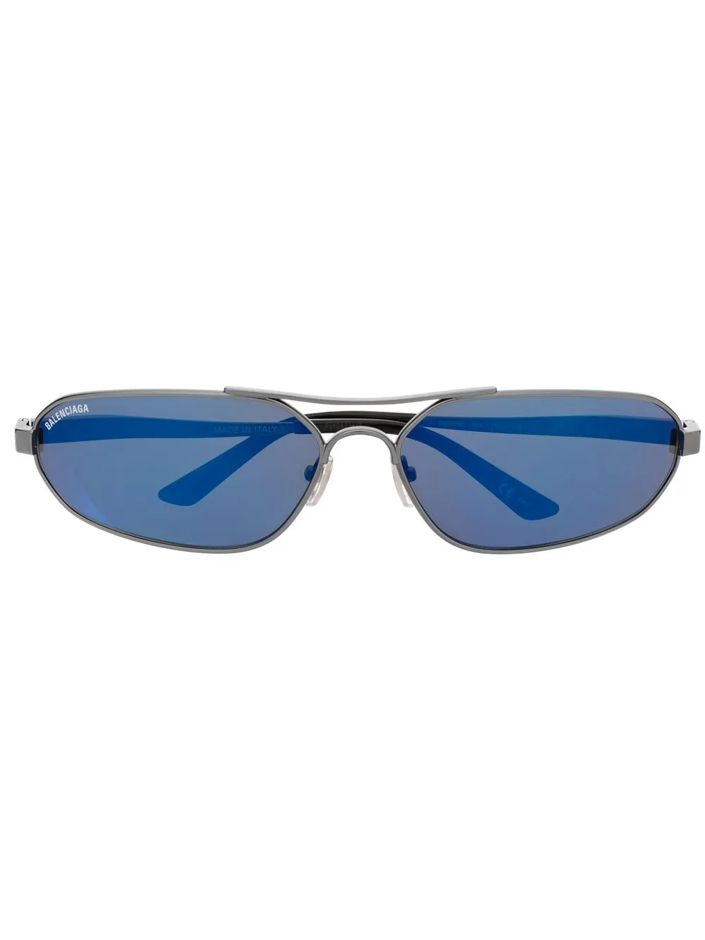 

Balenciaga Eyewear lentes de sol con armazón oval - Gris