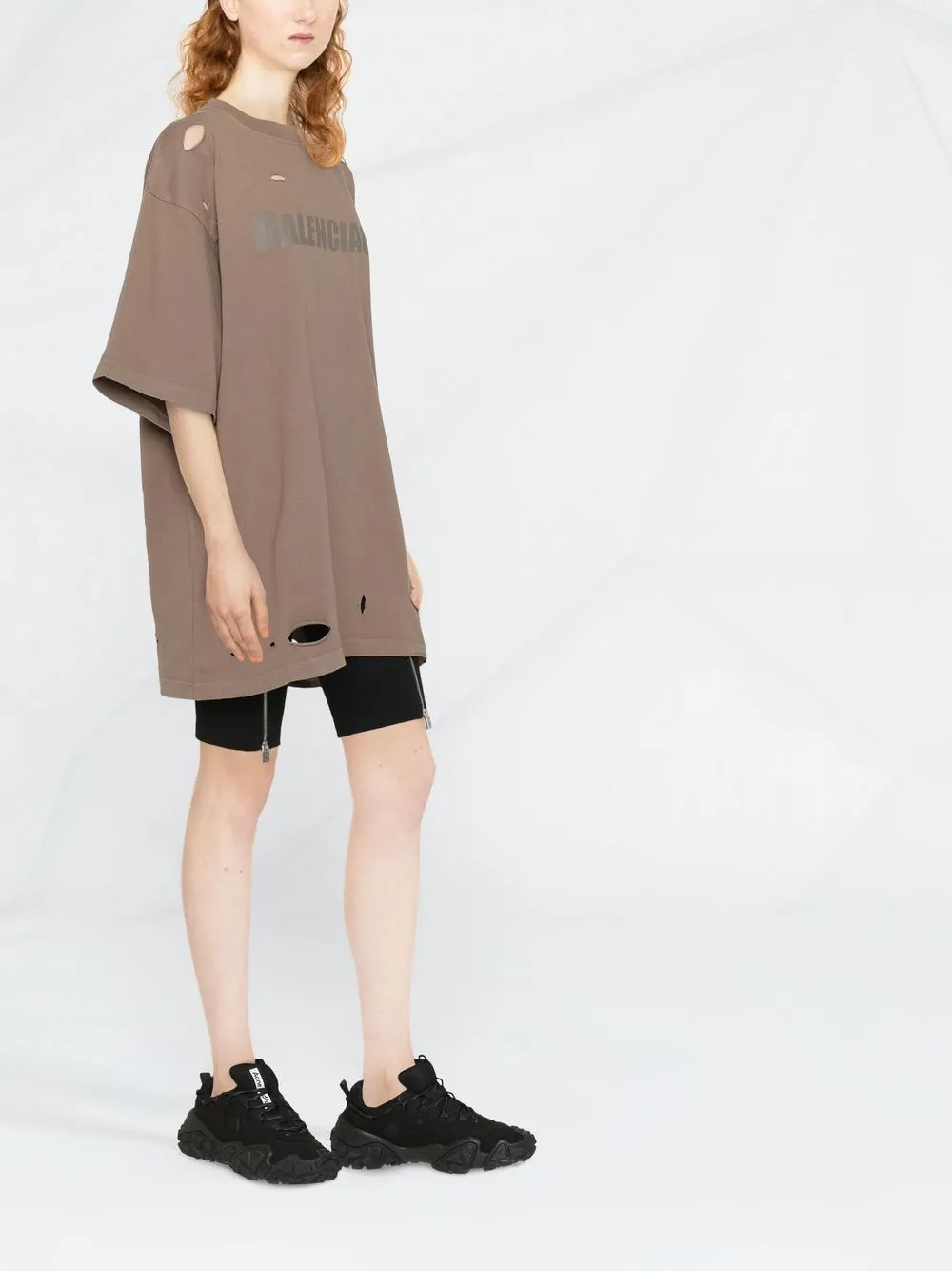 Balenciaga FW21 Free Oversized Distressed T-Shirt - Ākaibu Store