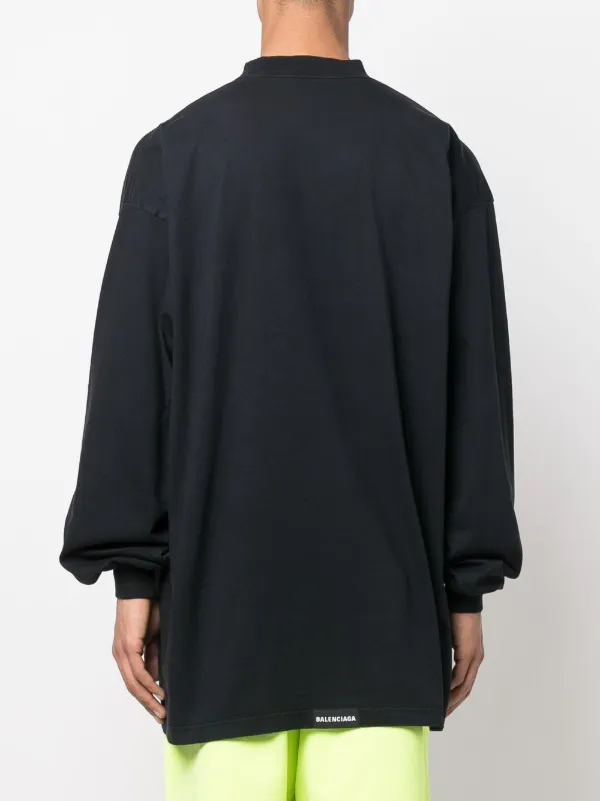 Balenciaga black long sleeve outlet