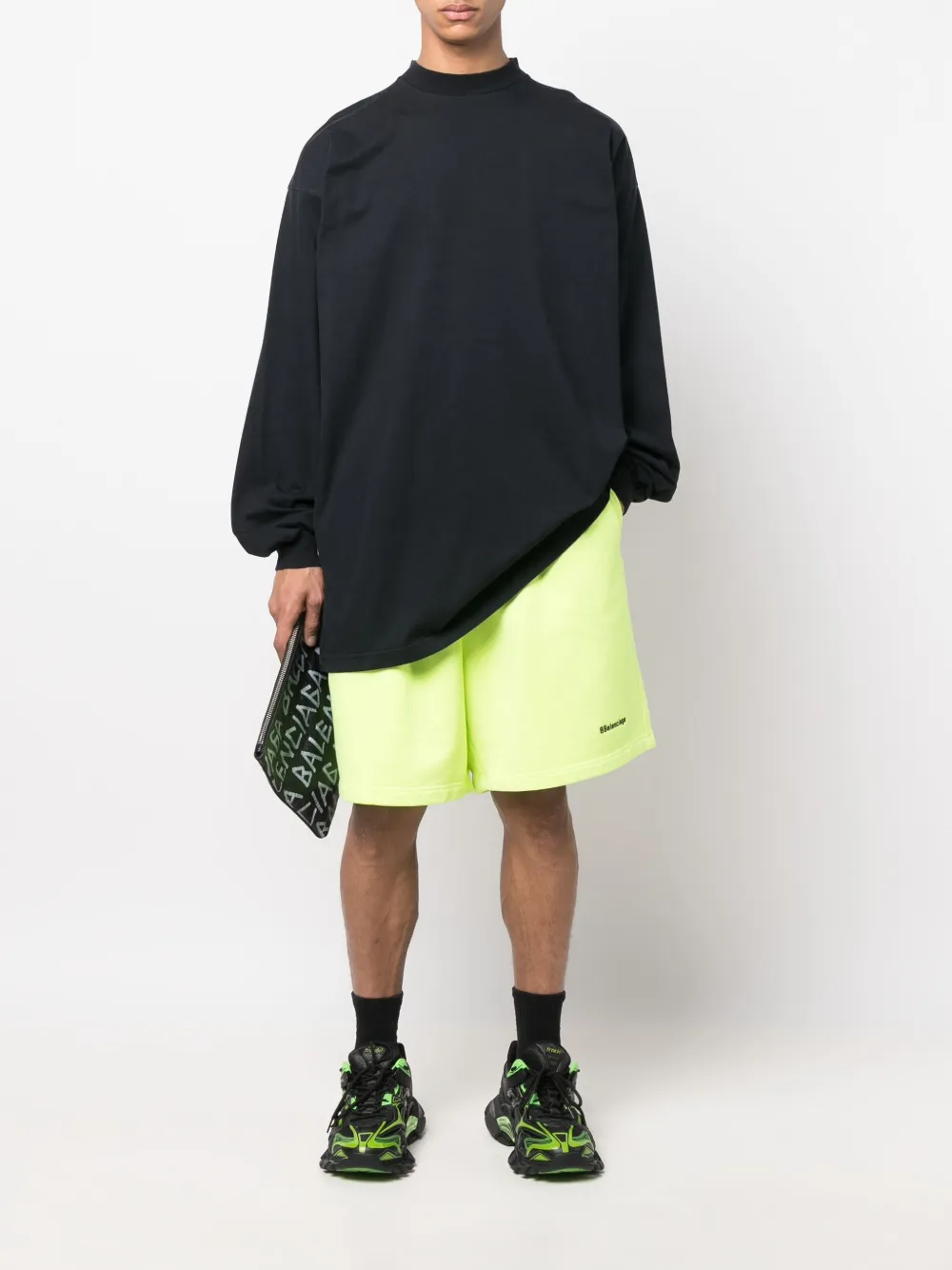 Balenciaga T-shirt met col - Zwart